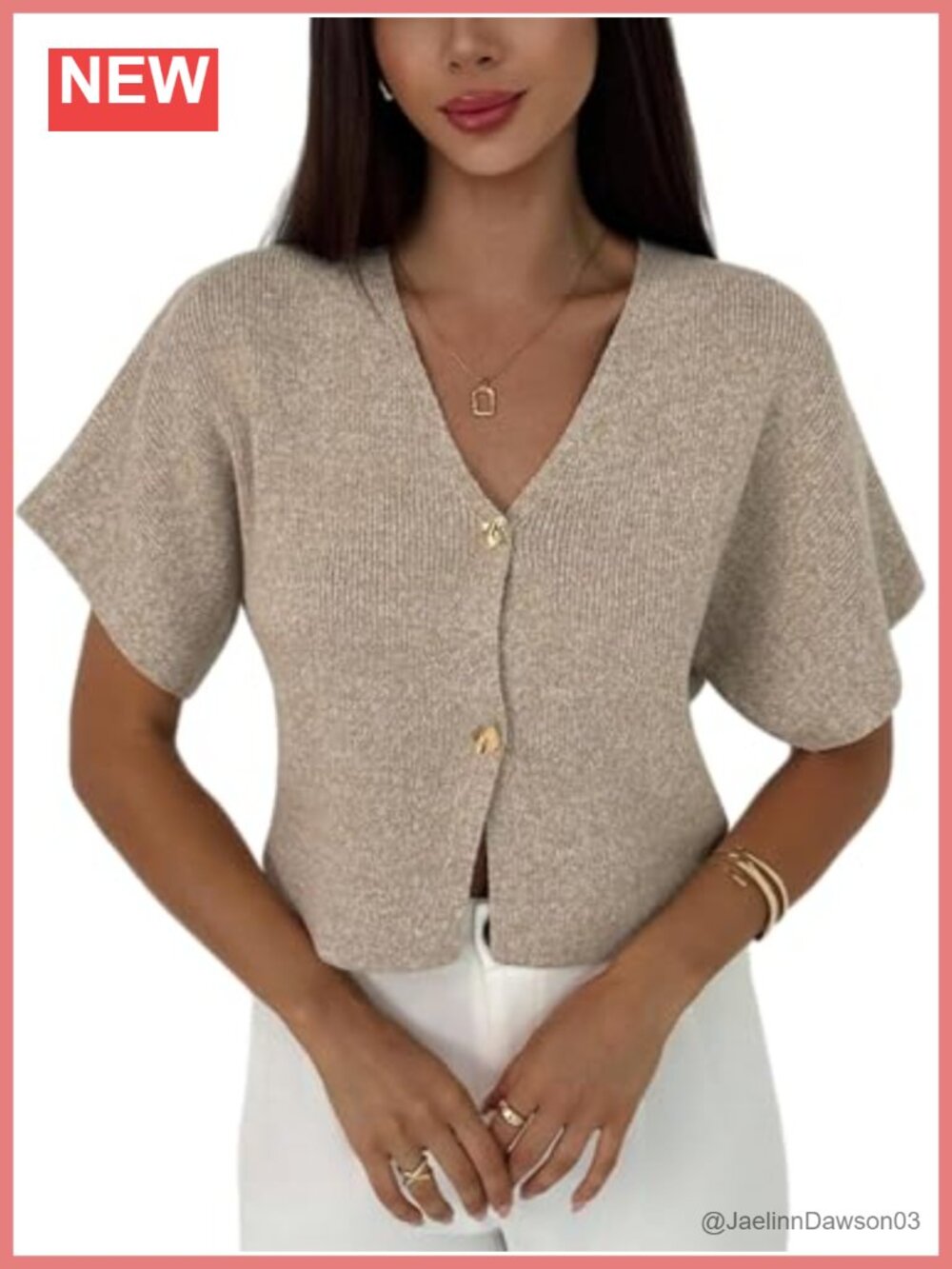 Short Sleeve Lightweight Cropped Knit Cardigan Sweater for Women Spring Summer